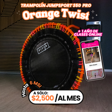Cargar imagen en el visor de la galería, Jumpsport Orange Twist modelo 350 PRO + 12 meses de clases online

