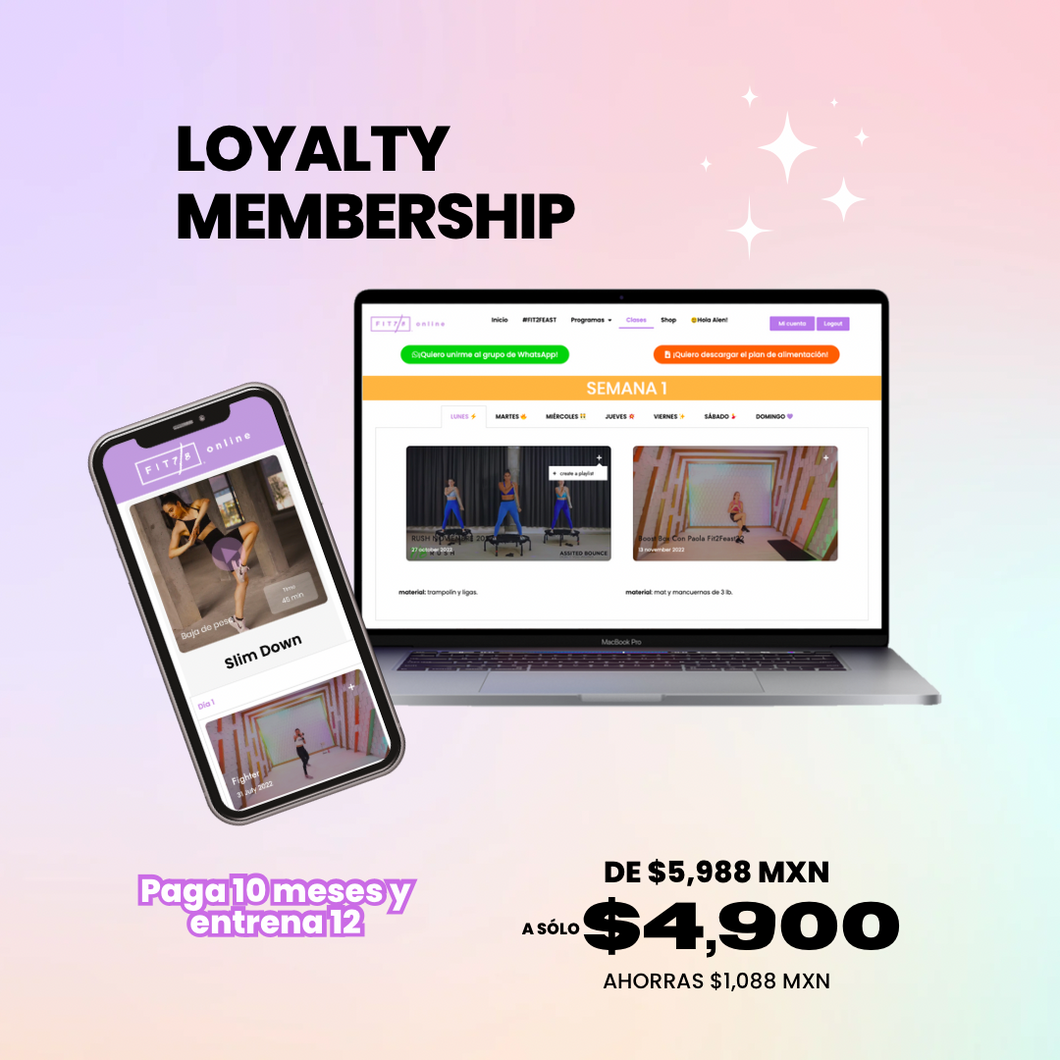 Loyalty Membership ONLINE ANUAL $4,900