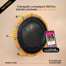 Cargar imagen en el visor de la galería, Trampolín JumpSport 350 PRO MANGO SPLASH + 1 año de clases Online
